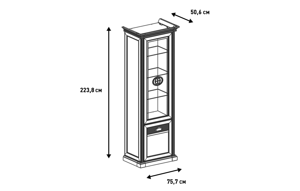 Распашные шкафы - изображение №5 "Шкаф Изотта"  на www.Angstrem-mebel.ru