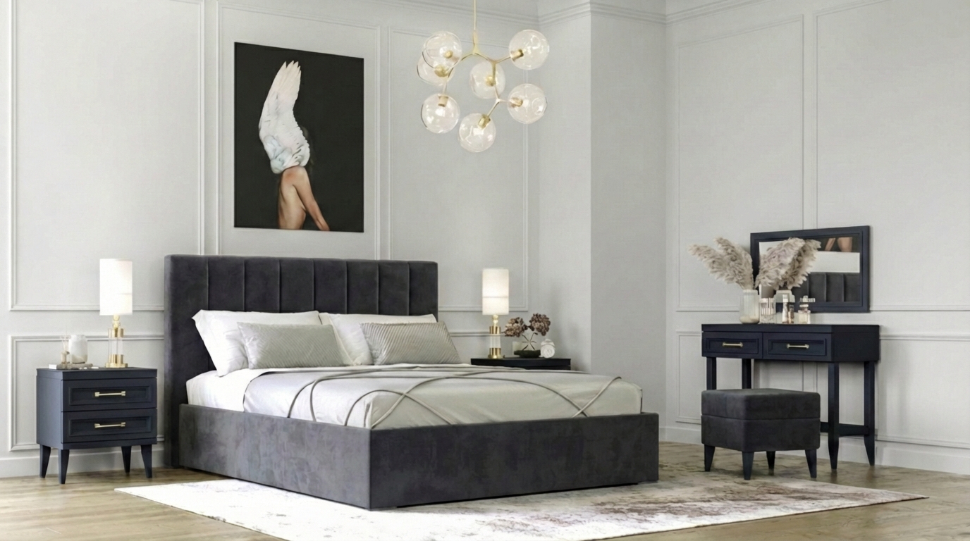 Двуспальные кровати - изображение №4 "Кровать Агата 160х200 "  на www.Angstrem-mebel.ru